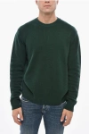 Malo Virgin Wool Crew-neck Sweater In Green