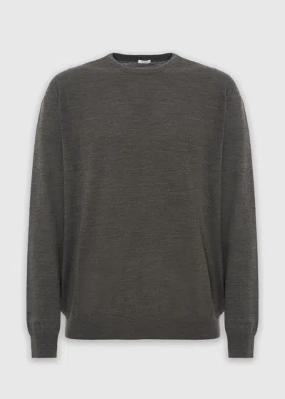 Malo Virgin Wool Crewneck In Gray
