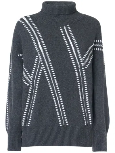 Malo Virgin Wool Sweater In Grey