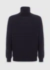 Malo Virgin Wool Turtleneck In Blue