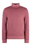 Malo Virgin-wool Turtleneck Sweater In Pink