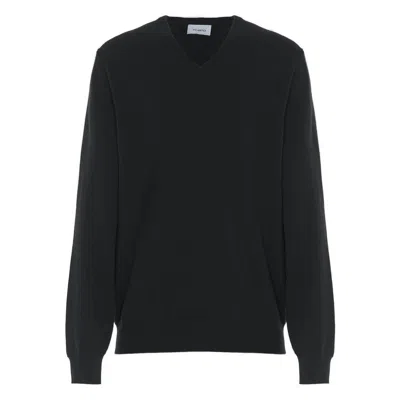 Malo V-neck Cashmere Sweater In Black