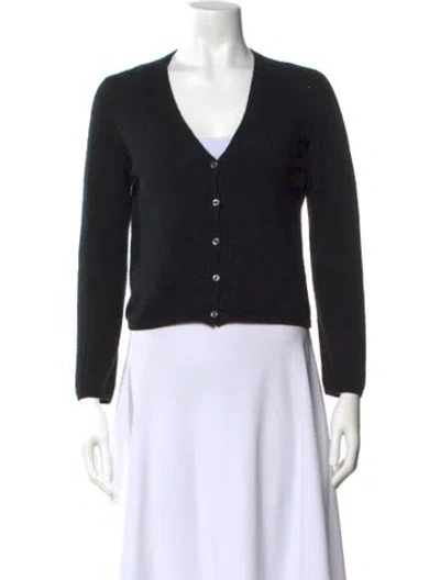 Pre-owned Malo V-neck Sweater In Black