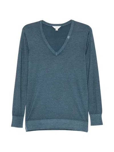 Malo V-neck Sweater In Blue