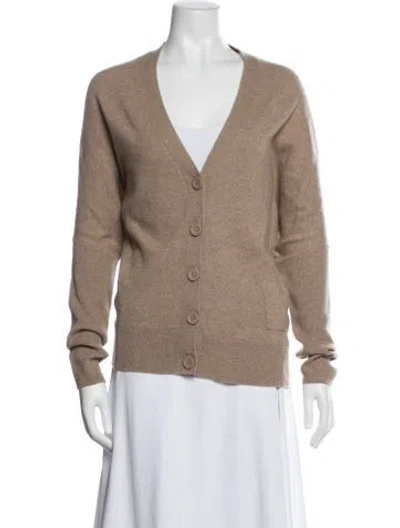 Pre-owned Malo V-neck Sweater In Neutral