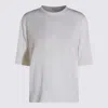 Malo Knit Crewneck Short Sleeve Plain In White