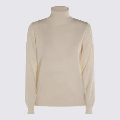MALO WHITE CASHMERE KNITWEAR