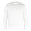 Malo Soft Texture Crewneck Sweater With Ribbed Cuffs In Beige