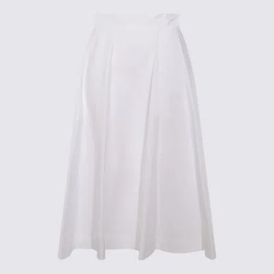 MALO WHITE COTTON SKIRT