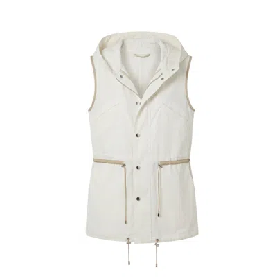 Malo White Cotton Women Jacket In Neutral