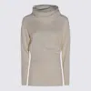 Malo Long Sleeve High Neck Knitwear Top In Gray