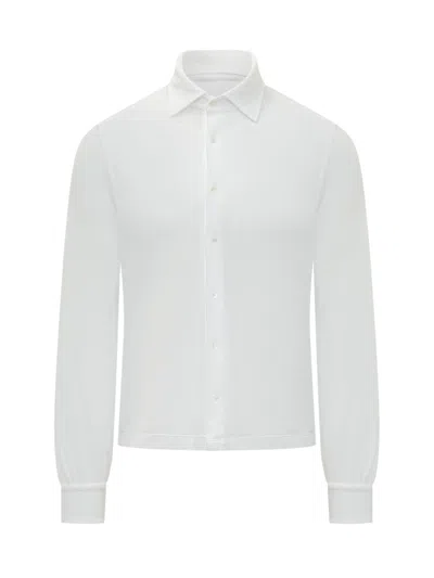 Malo White Regular Solid Shirt