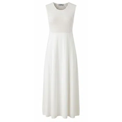 Malo White Silk Women Dress