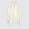 Malo Capes Featuring Fringe Detailing And Soft Texture In Multicolor