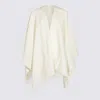 Malo Capes Featuring Fringe Detailing And Soft Texture In Multicolor