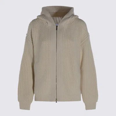 MALO WHITE WOOL KNITWEAR
