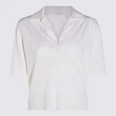 MALO MALO WHITE WOOL POLO SHIRT