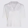 Malo White Wool Polo Shirt