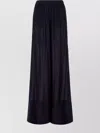 MALO WIDE LEG SHEER FABRIC ANKLE LENGTH TROUSERS