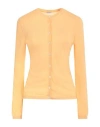 Malo Woman Cardigan Apricot Size 4 Cotton In Orange