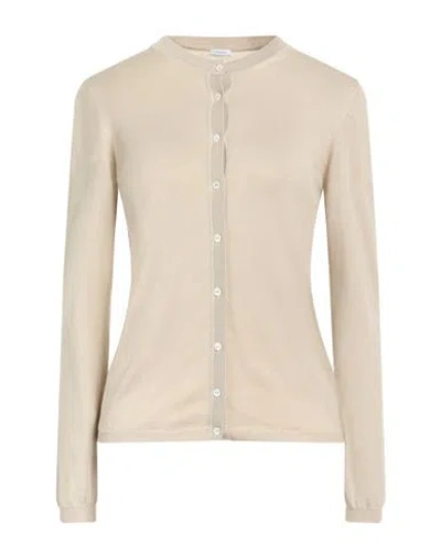 Malo Woman Cardigan Beige Size 12 Cotton