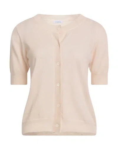 Malo Woman Cardigan Beige Size 8 Cashmere, Polyamide