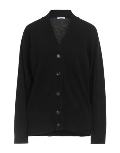 Malo Woman Cardigan Black Size 8 Cashmere