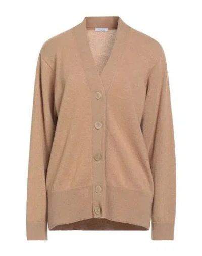 Malo Woman Cardigan Camel Size 6 Cashmere In Sand