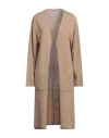 Malo Woman Cardigan Camel Size 6 Cashmere In Beige