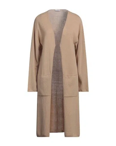 Malo Woman Cardigan Camel Size 6 Cashmere In Beige