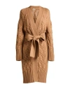 Malo Woman Cardigan Camel Size M Cashmere