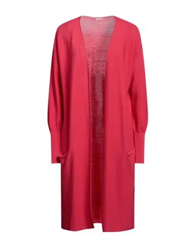 Malo Woman Cardigan Coral Size L Cotton In Pink
