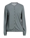 Malo Woman Cardigan Grey Size 12 Cotton
