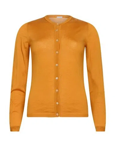 Malo Woman Cardigan Mandarin Size 2 Cashmere In Gold
