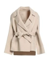 Malo Woman Jacket Cream Size 8 Cashmere