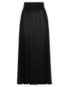 Malo Woman Maxi Skirt Black Size M Viscose, Cotton In Black