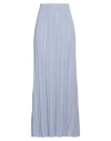 Malo Woman Maxi Skirt Light Blue Size S Cotton In Blue