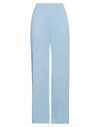 Malo Woman Pants Azure Size 12 Cotton In Blue