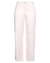 Malo Woman Pants Light Pink Size 10 Cotton, Elastane