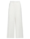 MALO MALO WOMAN PANTS WHITE SIZE S VISCOSE, COTTON