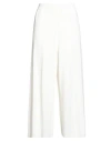 Malo Woman Pants White Size S Viscose, Cotton In White