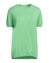 Malo Woman Sweater Acid Green Size 12 Cotton