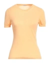 Malo Woman Sweater Apricot Size 6 Cotton In Orange