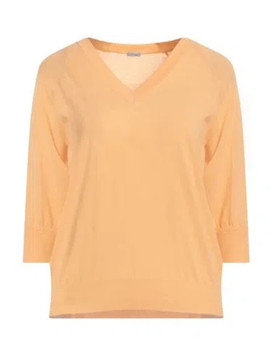 Malo Woman Sweater Apricot Size S Cotton In Orange