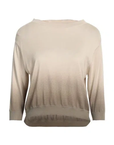 Malo Woman Sweater Beige Size 4 Cotton