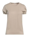 MALO MALO WOMAN SWEATER BEIGE SIZE 4 COTTON