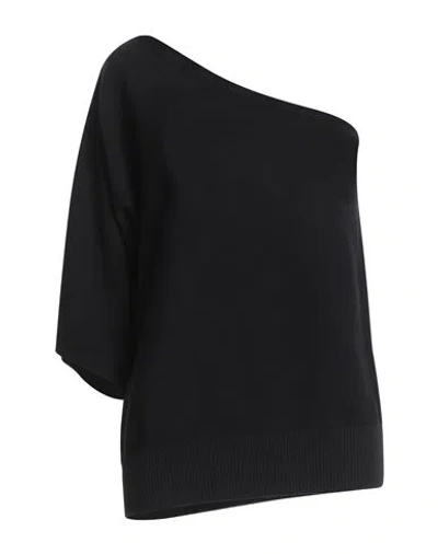 Malo Woman Sweater Black Size 10 Cotton