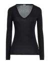 Malo Woman Sweater Black Size 4 Cotton