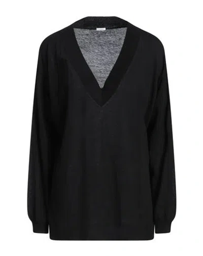 Malo Woman Sweater Black Size L Cotton