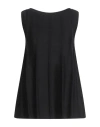 Malo Woman Top Black Size S Viscose, Cotton